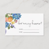 水彩花束推測キスカードの数 エンクロージャーカード (正面)