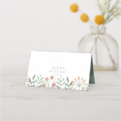 水彩花束結婚のテーブル赤面ID654 プレイスカード (裏面)