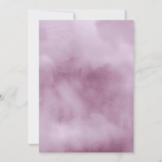 水彩花束結婚の薄紫ID654 セーブザデート (裏面)