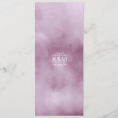 水彩花束結婚の薄紫ID654 メニュー (裏面)