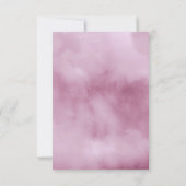 水彩花束結婚の薄紫ID654 出欠カード (裏面)