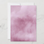 水彩花束結婚の薄紫ID654 招待状 (裏面)
