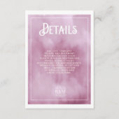 水彩花束結婚の詳細薄紫ID654 エンクロージャーカード (正面)