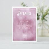 水彩花束結婚の詳細薄紫ID654 エンクロージャーカード (スタンド正面)