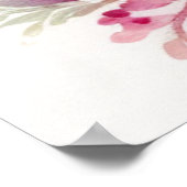 水彩花束5:4 ポスター (角)