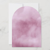 水彩花束 ウェディング ライラック アーチ ID654 招待状 (裏面)