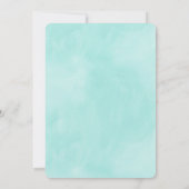 水彩花束 ウェディング 招待状 おしゃれ (裏面)