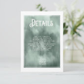 水彩花束 ウェディング 詳細 ブッシュ ID654 エンクロージャーカード (スタンド正面)