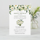 水彩花束 エレガント ブライダルシャワー 招待状 (スタンド正面)