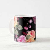 水彩花束 コーヒーマグカップ (正面左)