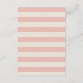 水彩花束、ブライダルシャワー情報カード エンクロージャーカード (裏面)