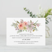 水彩花束 | 結婚式招待状 招待状 (スタンド正面)