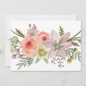 水彩花束 | 結婚式招待状 招待状 (裏面)