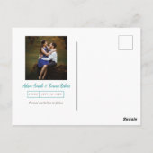 水彩花束Save the Date 結婚's ポストカード (裏面)