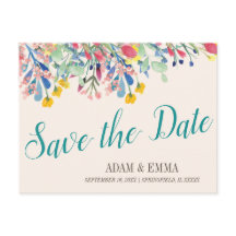 水彩花束Save the Date 結婚's