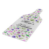 水彩花板 – 誕生日カスタムギフト カッティングボード (角)