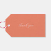 水彩花枠ウェディングサンクス ギフトタグ (裏面横)