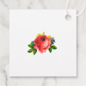 水彩花柄のサンキュータグ フェイバータグ (裏面)