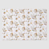 水彩花柄のティッシュペーパー 薄葉紙 (正面)