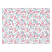 水彩花柄のテーブルクロス テーブルクロス (正面(横))