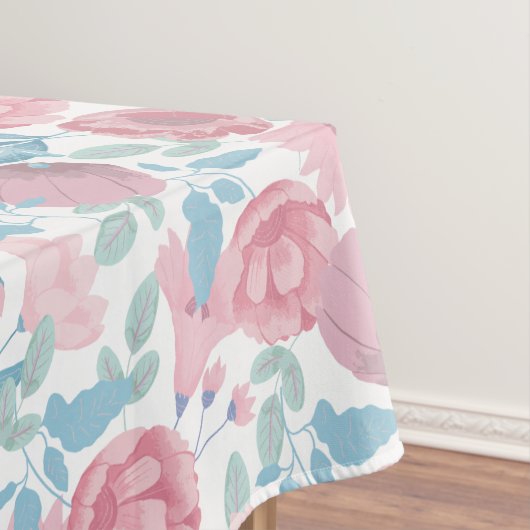 水彩花柄のテーブルクロス テーブルクロス (インサイチュ)