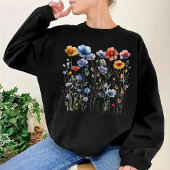 水彩花柄シャツ 彼女へのプレゼント または お母さんへのギフト Tシャツ