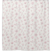 水彩花柄シャワーカーテン シャワーカーテン (正面)