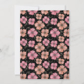 水彩花柄ベビーシャワー招待状 招待状 (裏面)