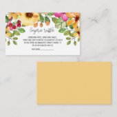 水彩花柄ランジェリーくじカード エンクロージャーカード (正面/裏面)