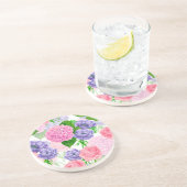 水彩花柄 コースター (側面)