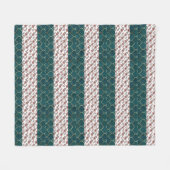 水彩花柄 フリースブランケット (正面(横))