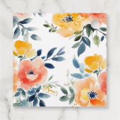 水彩花柄 ブライダルシャワー オーダーメイド サンクス フェイバータグ (裏面)