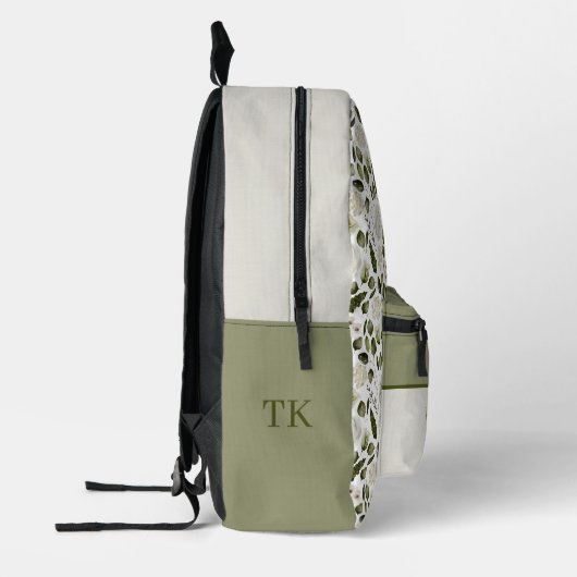 水彩花柄 新婦の母 バックパック (左)