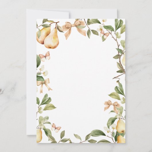 水彩花梨婚前お披露目 サンキューカード (裏面)