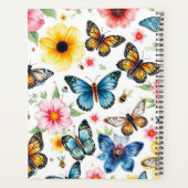 水彩花模様のパーソナルガーデン プランナー手帳 (裏面)