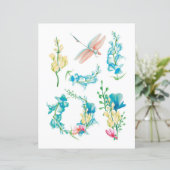 水彩花模様の切り取りとコラージュのバグ (スタンド正面)