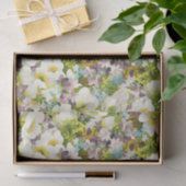 水彩花模様ティッシュペーパー 薄葉紙 (ギフト)