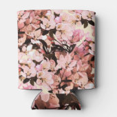 水彩花模様デザイン 缶クーラー (裏面)