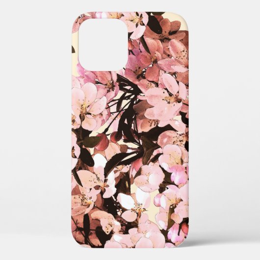 水彩花模様デザイン Case-Mate iPhoneケース (裏面)