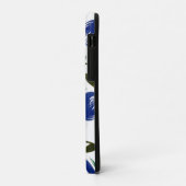 水彩花模様ブルーバーガンディーグリーン絵を描 Case-Mate iPhoneケース (裏面/左)