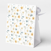 水彩花模様ベビーシャワー感謝していあなた フェイバーボックス (裏面サイド)