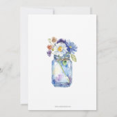 水彩花模様マザーズデイブルンチティーパーティー 招待状 (裏面)