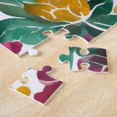 水彩花模様ヴィンテージ花 ジグソーパズル (側面)