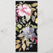 水彩花模様結婚の儀式 プログラム (裏面)