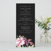 水彩花模様結婚の儀式 プログラム (スタンド正面)