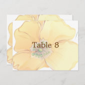 水彩花模様結婚の座席表サイズ： ポストカード (正面/裏面)