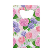 水彩花模様 クレジットカード栓抜き (裏面)