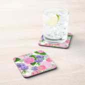 水彩花模様 コースター (右側)