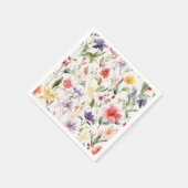 水彩花模様 スタンダードカクテルナプキン (角)