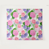 水彩花模様 タペストリー (正面(横))